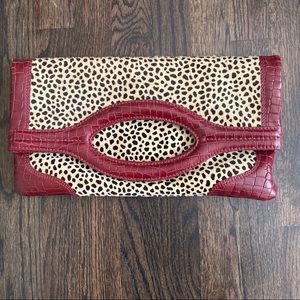 Donald J Pliner Couture Foldover Large Clutch